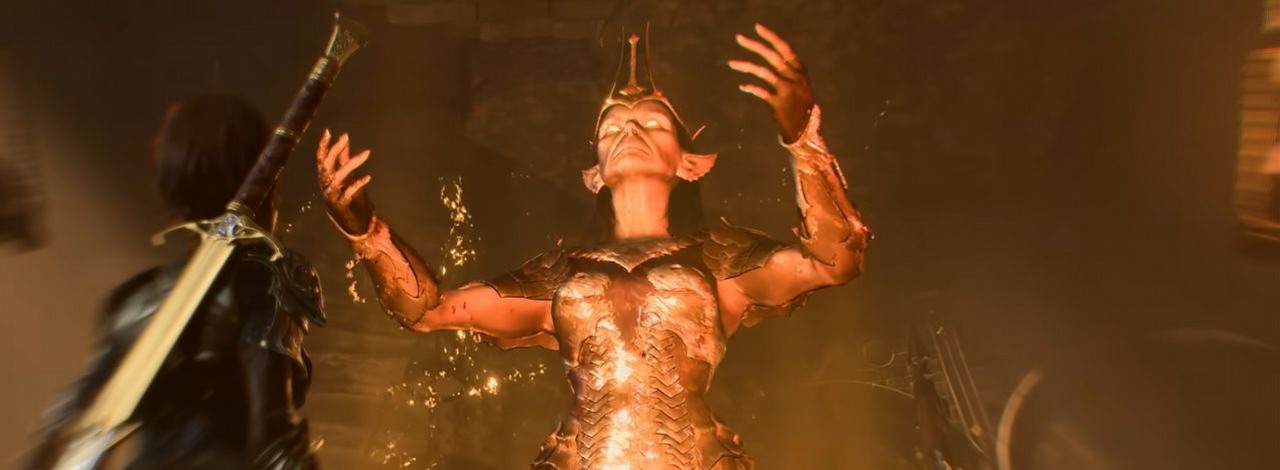 Mały bug w Baldur's Gate 3 odkrył jak wygląda Vlaakith bez boskiej poświaty. Dla graczy to „zombie babcia”, źródło grafiki: Larian Studios.