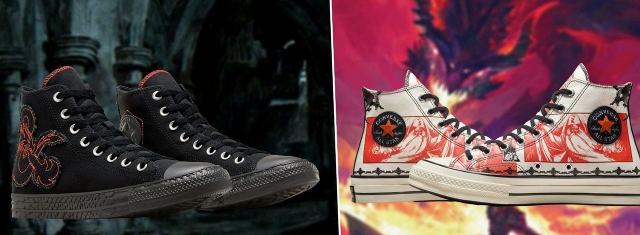 DnD wchodzi na ubraniowe salony. Kiedyś było zabawą dla nerdów, teraz dostanie specjalną kolekcję od Converse, źródło grafiki: Converse.