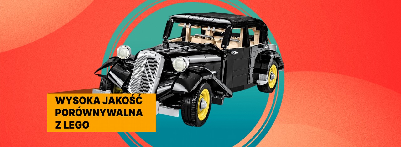 Takimi zestawami COBI może konkurować z LEGO. Ikona motoryzacji w klockowej wersji to spełnienie moich marzeń, źródło grafiki: COBI; materiały promocyjne.