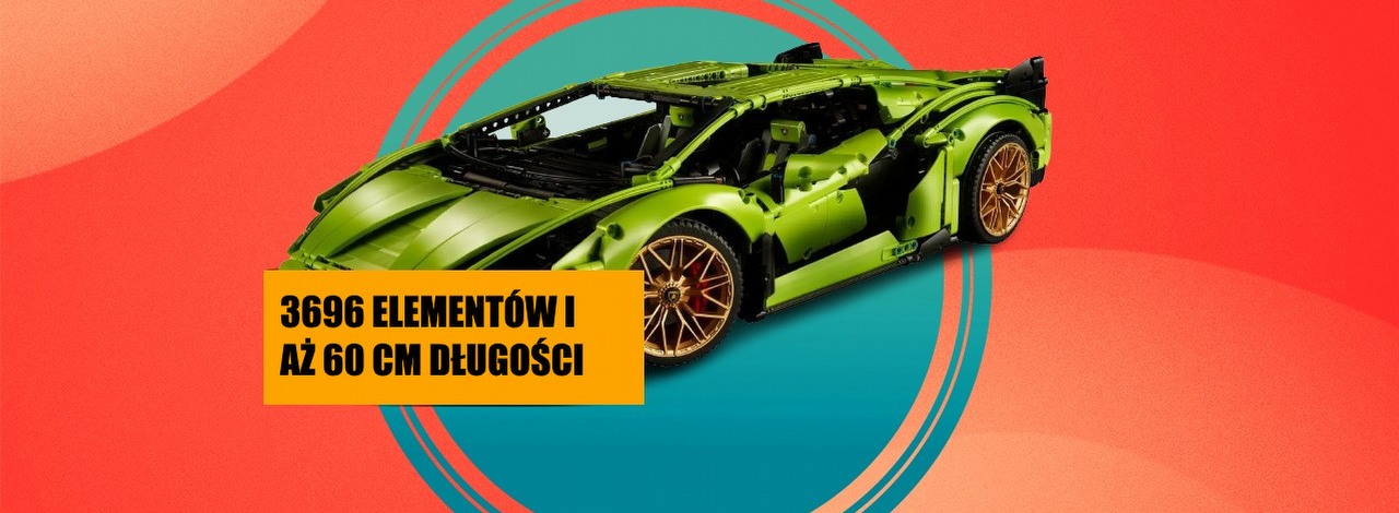 Nie musisz brać kredytu, aby kupić sobie sportowy wóz. Wystarczy Ci zestaw LEGO Technic Lamborghini, który również wzbudza zachwyt, źródło grafiki: LEGO.