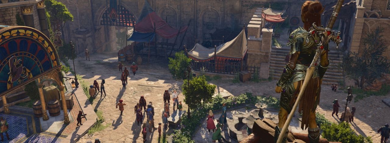 Odwiedzając Wrota Baldura w Baldur's Gate 3 tak naprawdę omijamy olbrzymią część miasta i nie chodzi o jego górny dystrykt, źródło grafiki: Larian Studios.