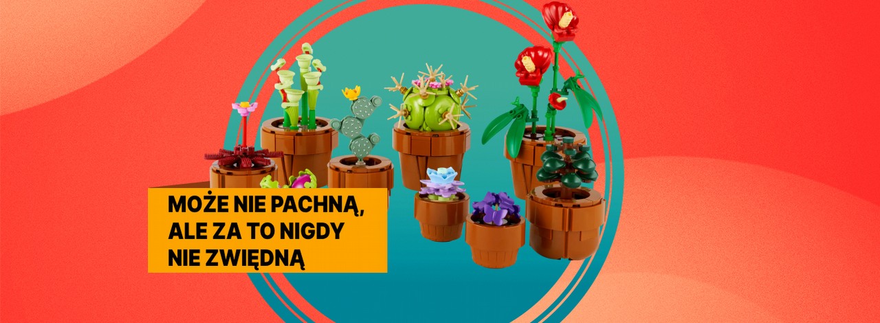 Małe roślinki od LEGO to przepiękny zestaw klocków dla osób, które potrafią ukatrupić każdego kwiatka, źródło grafiki: LEGO; materiały promocyjne.