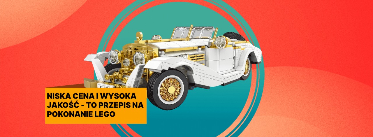 Ten piękny i tani zestaw może być gwoździem do trumny LEGO. Klockowa replika klasycznego samochodu zachwyca pod każdym względem, źródło grafiki: Mould King; materiały promocyjne.