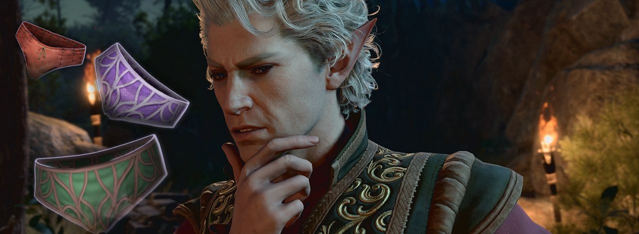 Baldur's Gate 3 da się przejść nawet rzucając we wrogów bielizną. Potrzeba jedynie naprawdę sporo cierpliwości i sprytu, źródło grafiki: Larian Studios.