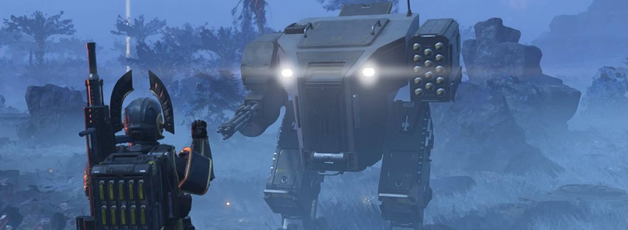 Nowy mech w Helldivers 2 podzielił graczy. Dla niektórych to cudo, dla innych grat nienadający się do niczego, źródło grafiki: Arrowhead Game Studios.