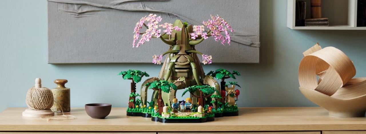 LEGO Zelda w końcu oficjalnie ujawniona. Na Wielkie Drzewo Deku trzeba jednak wydać aż 1450 złotych, źródło grafiki: LEGO.