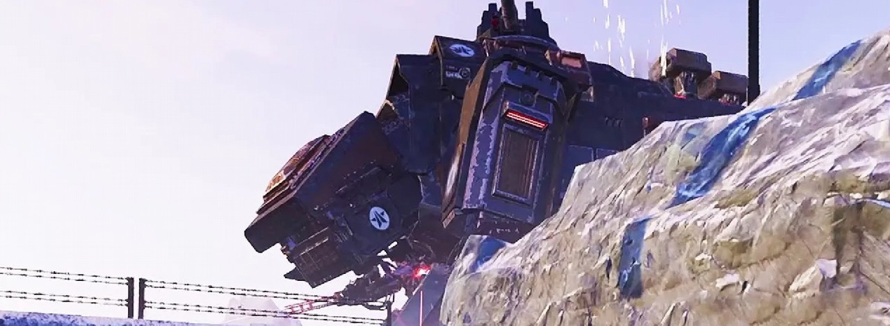 Automaty z Helldivers 2 najwyraźniej mają problem z rozpoznaniem ludzi w mechach. Najpotężniejszy bot już nie jest taki straszny, źródło grafiki: Arrowhead Game Studios / Sony Interactive Entertainment..