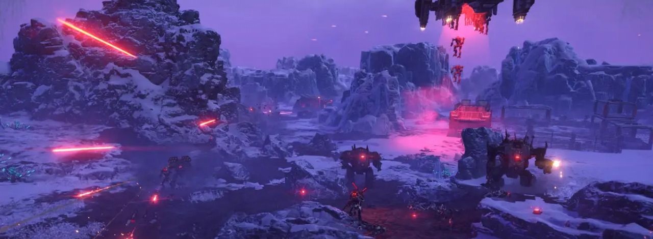 Wygląd Cyberstanu w Helldivers 2 zaczął się zmieniać od czasu przejęcia przez boty. Fani zastanawiają się co to zwiastuje, źródło grafiki: Arrowhead Game Studios.