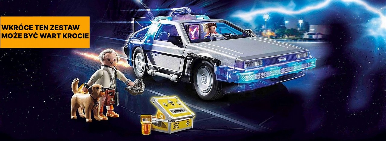 Wehikuł czasu z Powrotu do przyszłości od LEGO to nie jedyny zestaw, jaki będzie zdobił moją kolekcję. Ten model od Playmobil jest trzykrotnie tańszy, a równie wspaniały, źródło grafiki: Playmobil; materiały promocyjne.