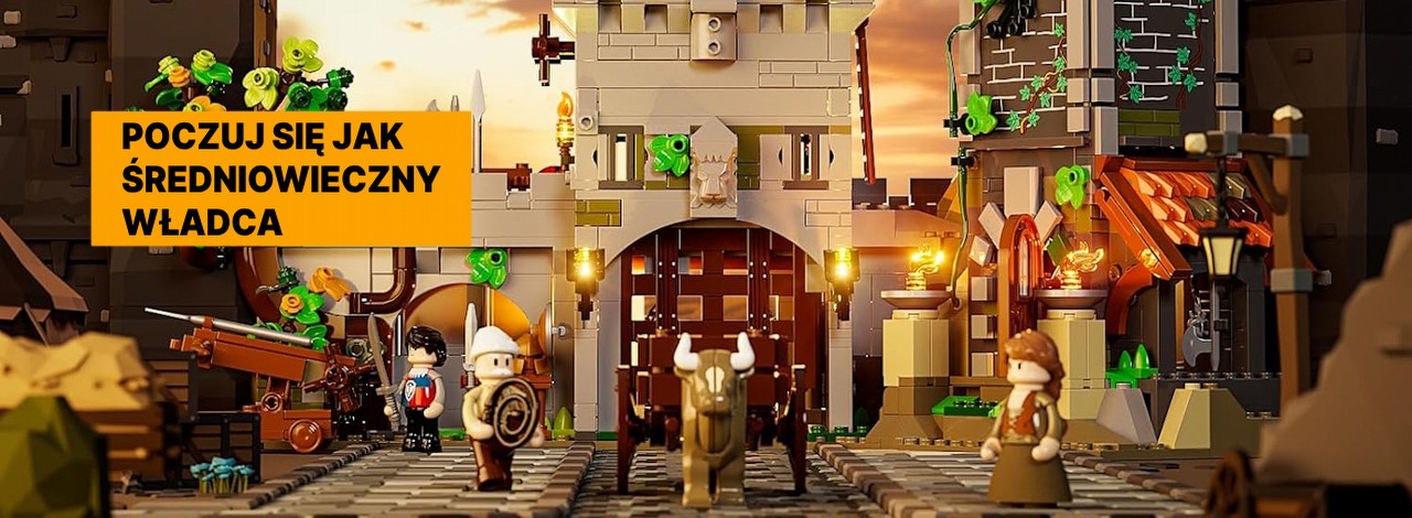 Konkurent LEGO ma w swojej ofercie coś dla fanów Manor Lords i Kingdom Come: Deliverance. Licząca ponad 1600 elementów średniowieczna wieża strażnicza robi piorunujące wrażenie, źródło grafiki: FunWhole; materiały promocyjne.