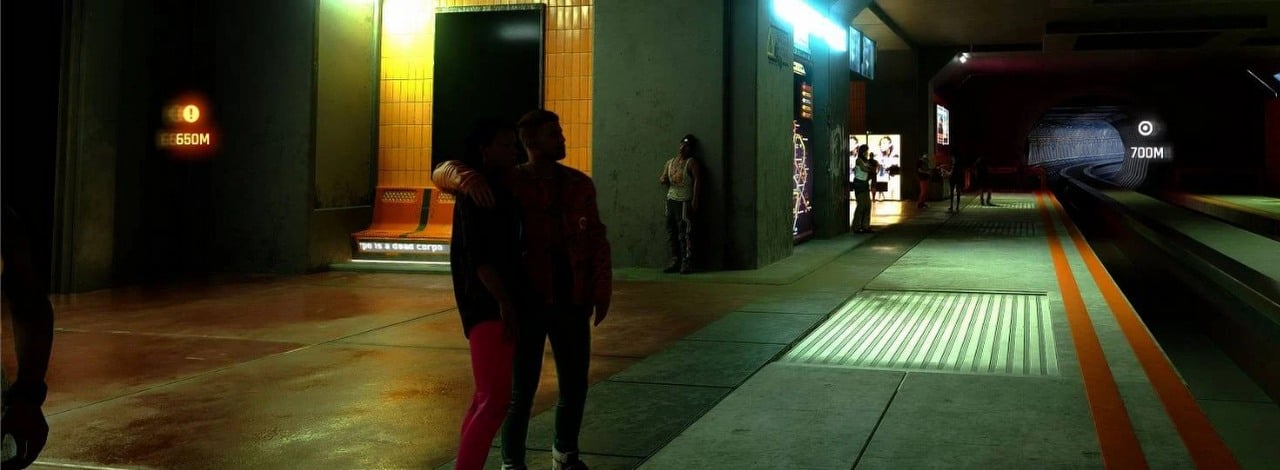 W Cyberpunku 2077 możecie teraz przejść się stacjami metra w Night City. Moder odblokował zamknięte lokacje, źródło grafiki: CD Projekt Red; Nexus mods.