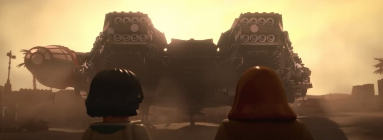 LEGO niczym z memów. Darth Jar Jar, Jedi Vader i Mroczny Sokół Millenium to esencja nowych zestawów, źródło grafiki: YouTube.