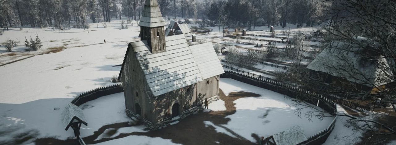 Gracze Manor Lords zauważyli makabryczny detal w wioskowym kościele. Może być nawiązaniem do nieznanego powszechnie zwyczaju, źródło grafiki: Slavic Magic.