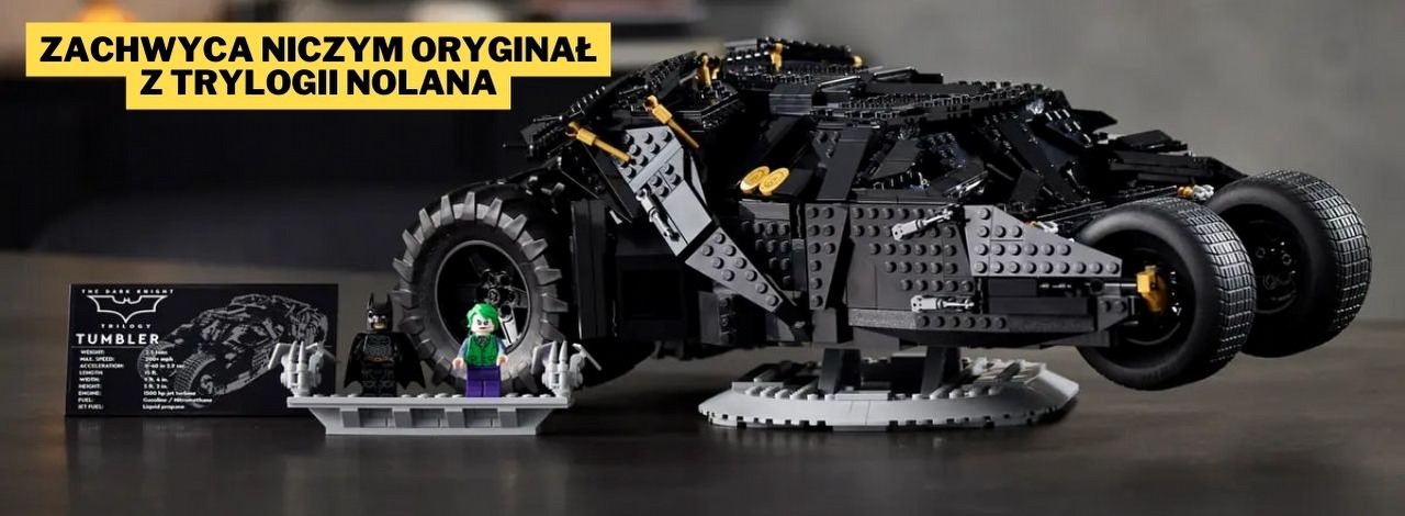 LEGO Batmobil Tumbler w promocji, na jaką od dawna czekałem. Dzięki niej ten liczący ponad 2000 elementów model będzie mój, źródło grafiki: LEGO; materiały promocyjne.