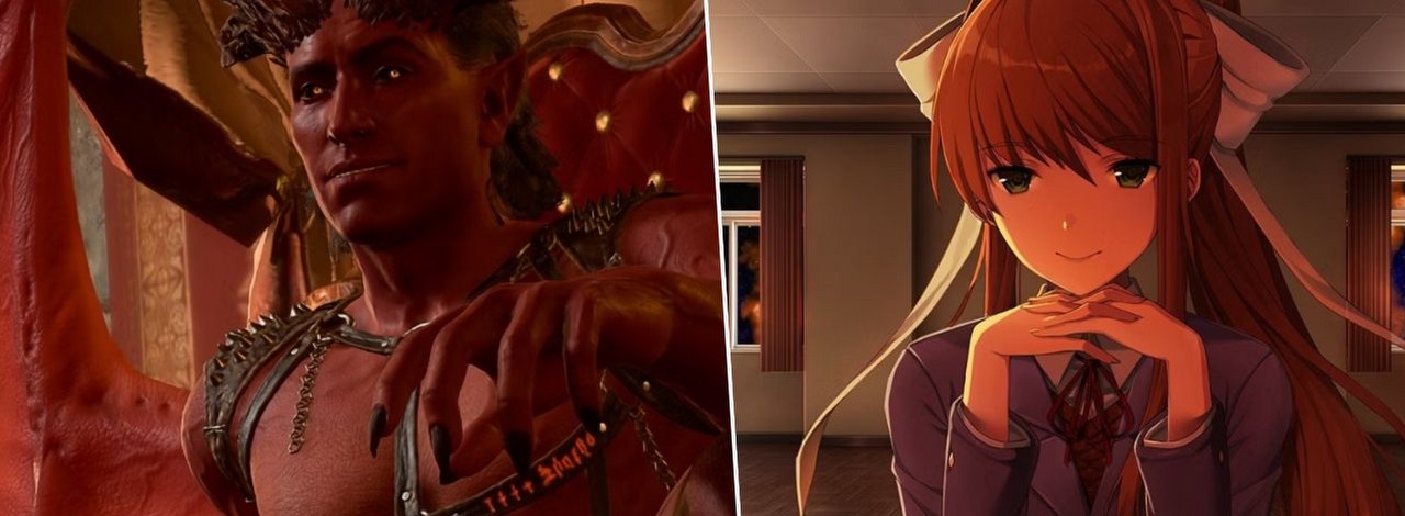 Zboczone gry w estetyce anime mogą się schować. Baldur's Gate 3 to topowa produkcja z tagiem sexual content na Steamie, źródło grafiki: Larian Studios / Team Salvato.