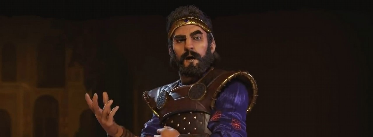 Jeden przywódca w Civilization 6 to całkowite zaprzeczenie prawdziwej historii. Fani do dziś mają o to żal do twórców, źródło grafiki: YouTube.