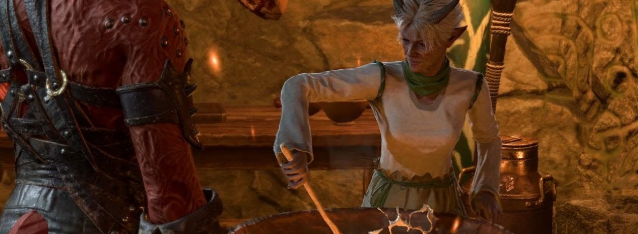 Gracz znalazł w Baldur's Gate 3 notatkę z przepisem na zupę. Zrobił ją we własnej kuchni i okazała się zaskakująco smaczna, źródło grafiki: Larian Studios.