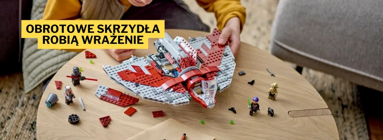 Amazon Prime Day 2024 to nie tylko elektronika. Na wyprzedaży znalazły się też takie perełki jak LEGO Star Wars prom Jedi T-6 znany z serialu Ahsoka. W tym zestawie nietrudno się zakochać, źródło grafiki: LEGO.