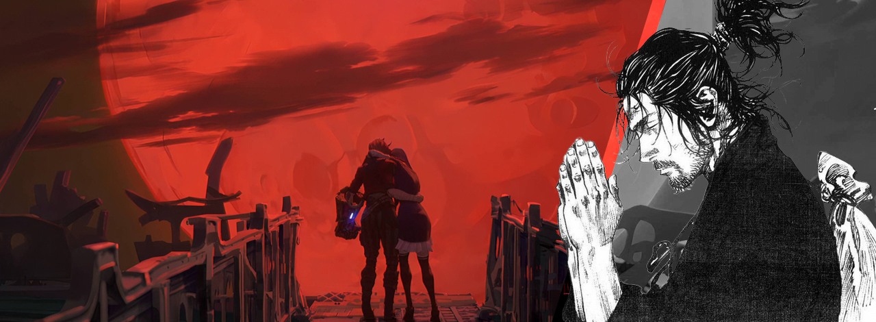 Twórcy Arcane chcieliby zrobić anime na podstawie tego “arcydzieła”. Fani mają pewne obawy z tego samego powodu, czemu ta manga stała się kultowa, źródło grafiki: Arcane, Christian Linke i Alex Yee, Netflix, 2021 / Vagabond, Takehiko Inoue, Kodansha, 1998.