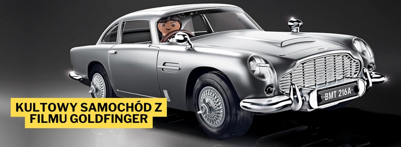 Amazon Prime Day zmierza ku końcowi, ale wciąż oferuje mnóstwo promocji. Jedną z nich jest model należącego do Jamesa Bonda Astona Martina DB5, źródło grafiki: Playmobil.