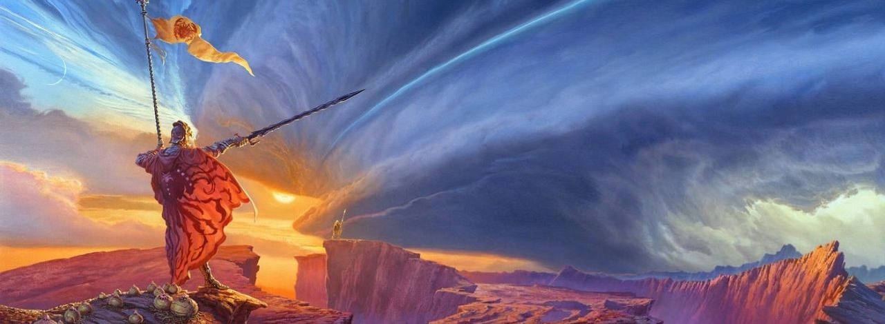 Archiwum Burzowego Światła Brandona Sandersona doczeka się własnego papierowego RPG-a, źródło grafiki: Michael Whelan / Tor Books.