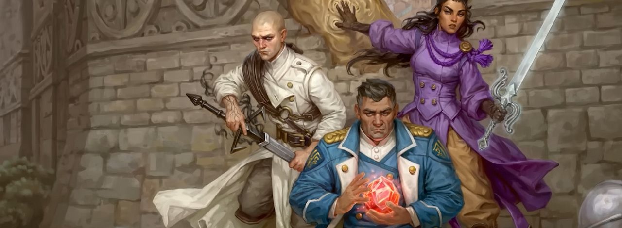 Papierowe RPG na bazie książek Brandona Sandersona obejmie nie jeden, a dwa ze stworzonych przez pisarza światów, źródło grafiki: Brotherwise Games.