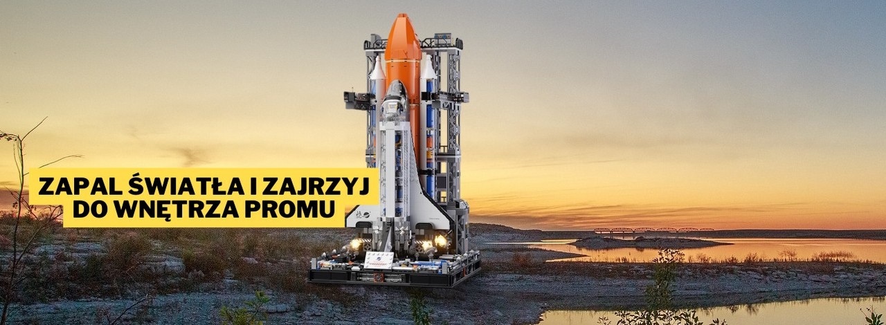 Na LEGO padnie blady strach, gdy zobaczy, co konkurencja ma w swojej ofercie. Ten zestaw przedstawiający prom kosmiczny wraz z kosmodromem to spełnienie marzeń każdego fana kosmosu, źródło grafiki: Maker POP; materiały promocyjne.