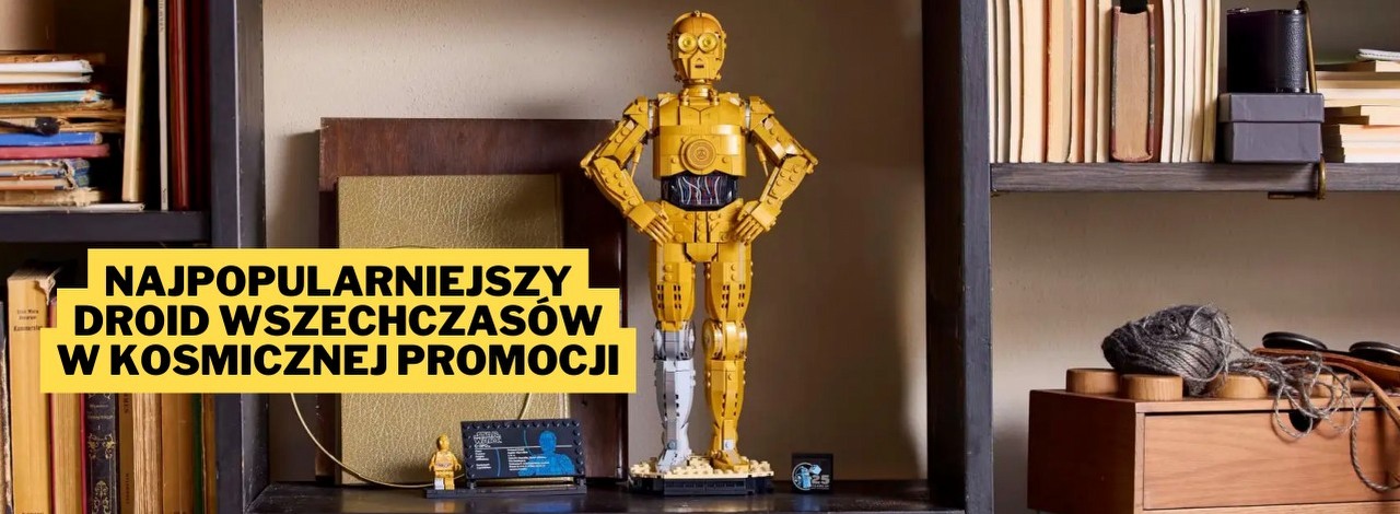 Amazon musiał podpisać pakt z diabłem, bo ta promocja jest piekielnie dobra. Zestaw LEGO C-3PO ledwie miał premierę, a już jest dostępny w nieosiągalnej dla innych sklepów cenie, źródło grafiki: LEGO; materiały promocyjne.