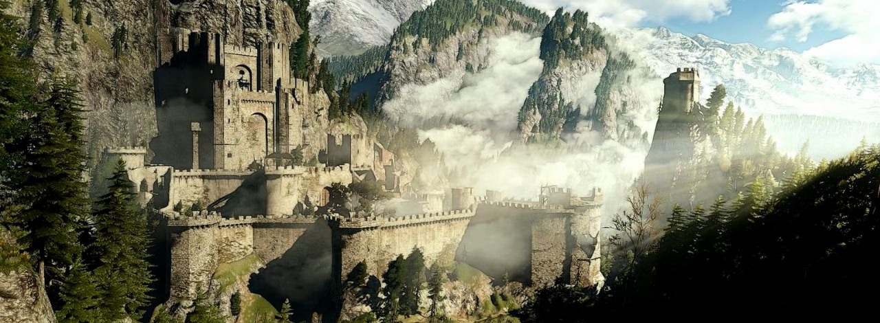 Tak mogło wyglądać Kaer Morhen zanim popadło w ruinę. W Wiedźminie 3 możecie zwiedzić warownię w pełni swej chwały, źródło grafiki: CD Projekt RED.