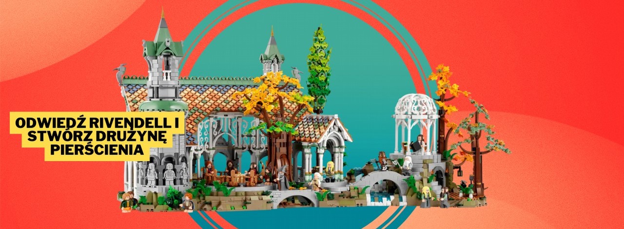 Liczący ponad 6100 elementów zestaw LEGO Rivendell tańszy na Amazonie o kilkaset złotych. Ta promocja to gratka dla fanów Władcy Pierścieni, źródło grafiki: LEGO; materiały promocyjne.