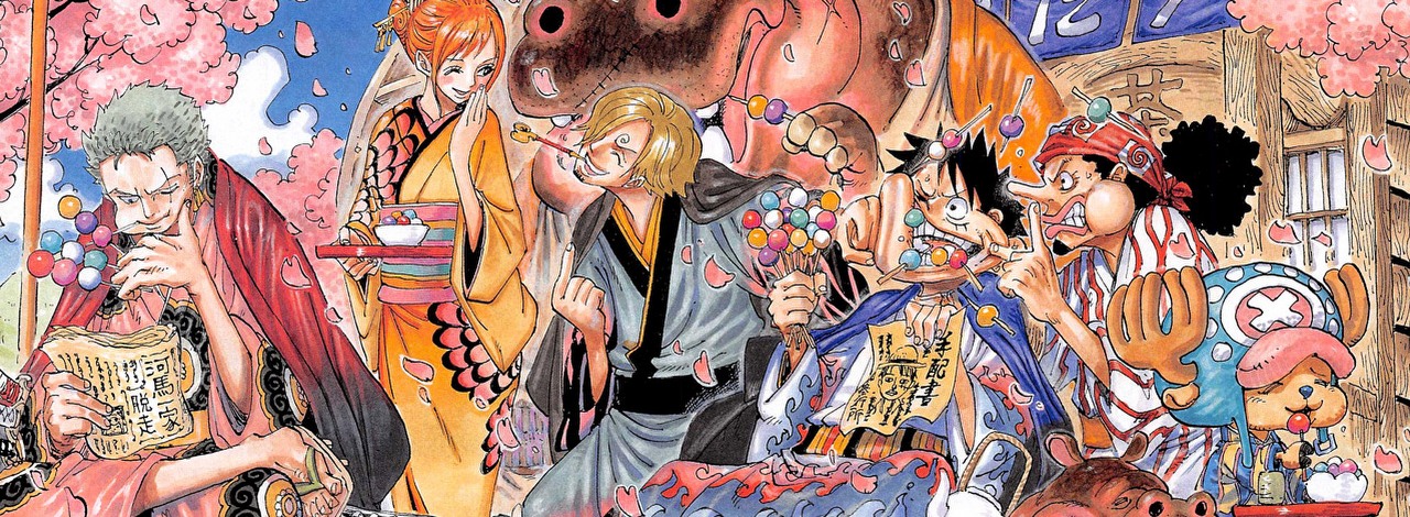 1127. rozdział One Piece zawiera tak wiele błędów i niespójności, że fani uważają to za podejrzane i wysnuli własną teorię na temat tego, co się dzieje, źródło grafiki: One Piece, Eiichiro Oda, Shueisha, 1997.