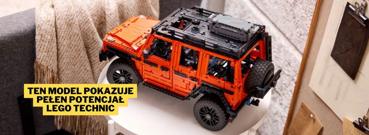 To, co stworzyło LEGO, przeszło moje najśmielsze oczekiwania. Model LEGO Technic Mercedes G500 zachwyca wiernością odwzorowania oryginału i niską ceną, źródło grafiki: LEGO; materiały promocyjne.