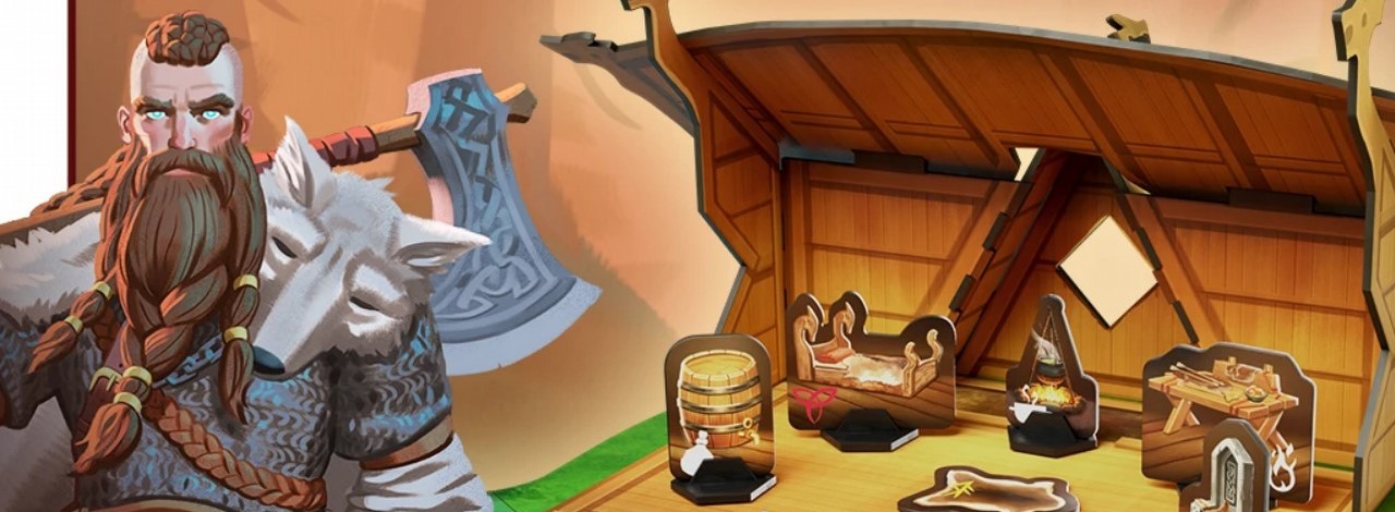 Dziś rusza zbiórka na planszówkową wersję Valheim; zobacz gameplay z produkcji, źródło grafiki: Gamefound.