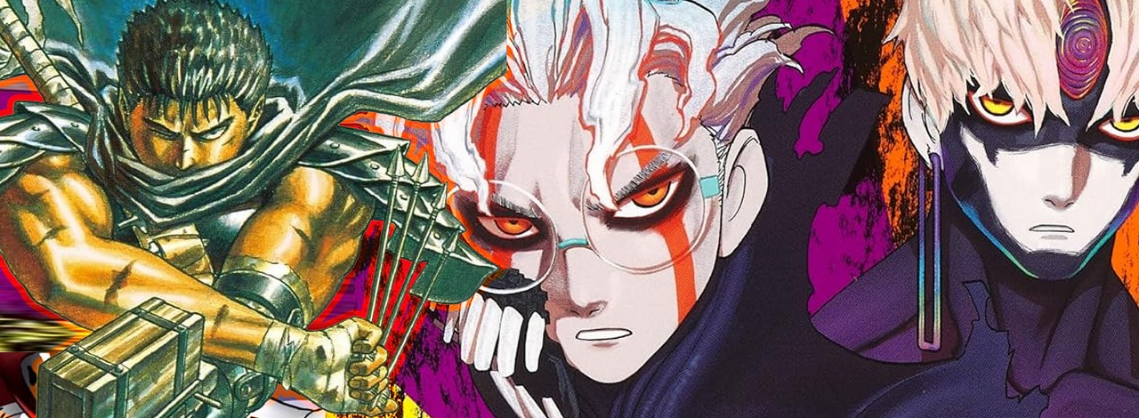 „Nie ma innego dzieła z tak szczegółowym światopoglądem”. Berserk zainspirował twórcę przebojowego shonena, którego wkrótce zobaczymy jako anime, źródło grafiki: Berserk, Kentaro Miura, Hakusensha, 1989 / Dandadan, Yukinobu Tatsu, Shueisha, 2021.