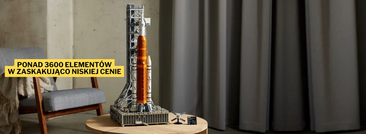 Dzięki zestawowi LEGO SLS NASA Artemis dostępnemu w promocji Amazon Prime Day odżyło moje dziecięce marzenie o zostaniu kosmonautą, źródło grafiki: LEGO; materiały promocyjne.