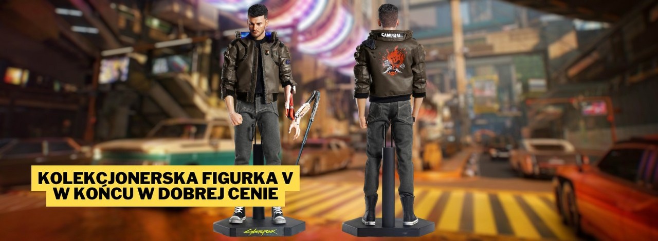 V z Cyberpunka 2077 wygląda niczym żywcem wyjęty z gry. Specjalna figurka niesamowicie odwzorowująca bohatera teraz ponad 1000 zł taniej!, źródło grafiki: Pure Arts; materiały promocyjne / Cyberpunk 2077; CD Projekt RED; 2020.