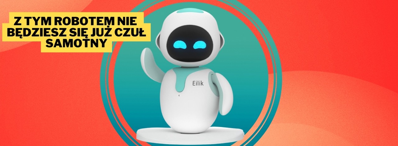 Czasami drobne przyjemności potrafią w moment poprawić nam humor i dodać niezbędnej motywacji. Robot Eilik jest w stanie zagwarantować to każdego dnia, źródło grafiki: Amazon.