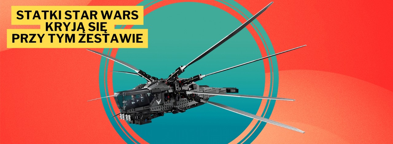 Nie mogę uwierzyć, że w tak niskiej cenie dostajemy jeden z najlepszych zestawów LEGO w 2024 roku. Royal Ornithopter to epicki model, który codziennie cieszy moje oczy, źródło grafiki: LEGO.