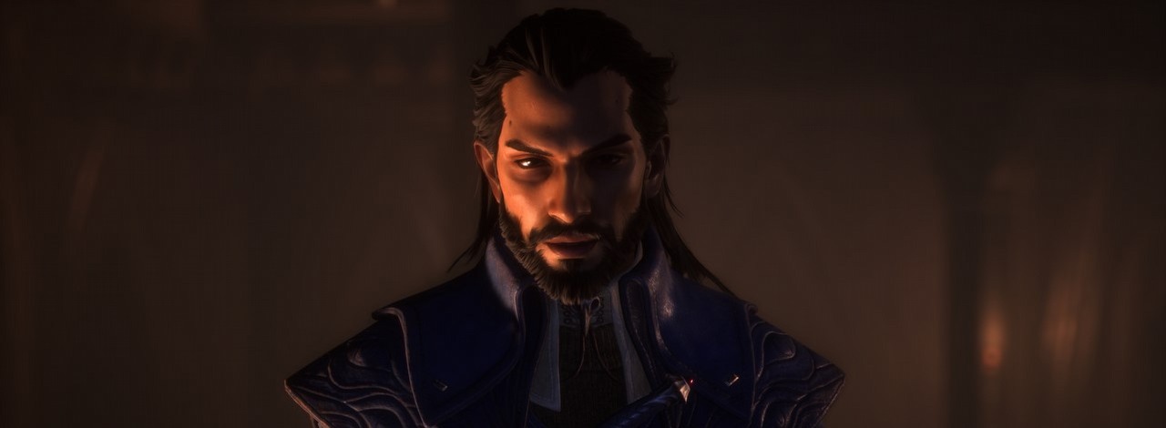 Romans z Lucanisem z Dragon Age Veilguard zawodzi nie bez powodu. Sporo scen po prostu porzucono, źródło grafiki: BioWare.