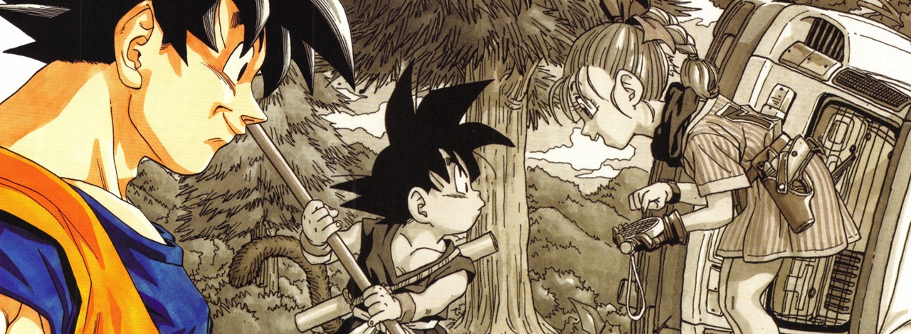 Dziś 40. rocznica Dragon Balla. Z jej okazji ukazano budzącą wspomnienia, rzadką grafikę Akiry Toriyamy, źródło grafiki: Dragon Ball, Akira Toriyama, Shueisha, 2024.