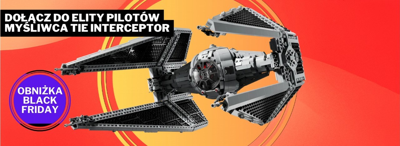 Amazon wytoczył ciężkie działa na Black Friday. TIE Interceptor w promocji, na którą imperator Palpatine nigdy by nie pozwolił, źródło grafiki: LEGO; materiały promocyjne.