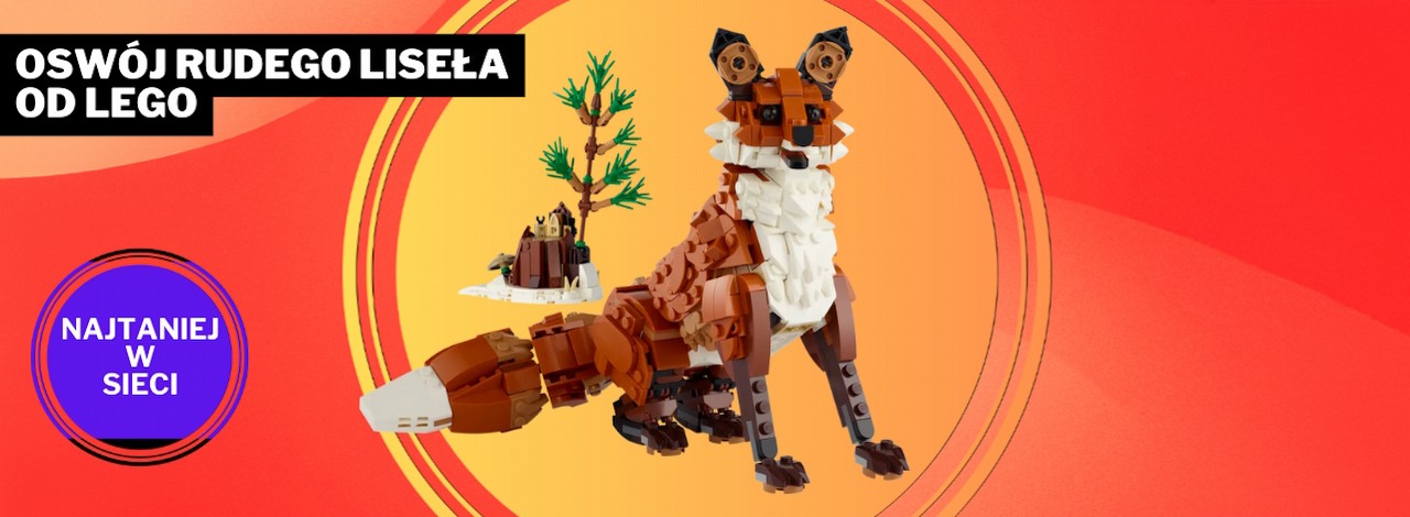 Amazon Black Friday Weeks to najlepsza okazja, by kupić fajnego liseła z LEGO. Ten model uświetni nasz pokój, ewentualnie zje parę klockowych kur, źródło grafiki: LEGO.