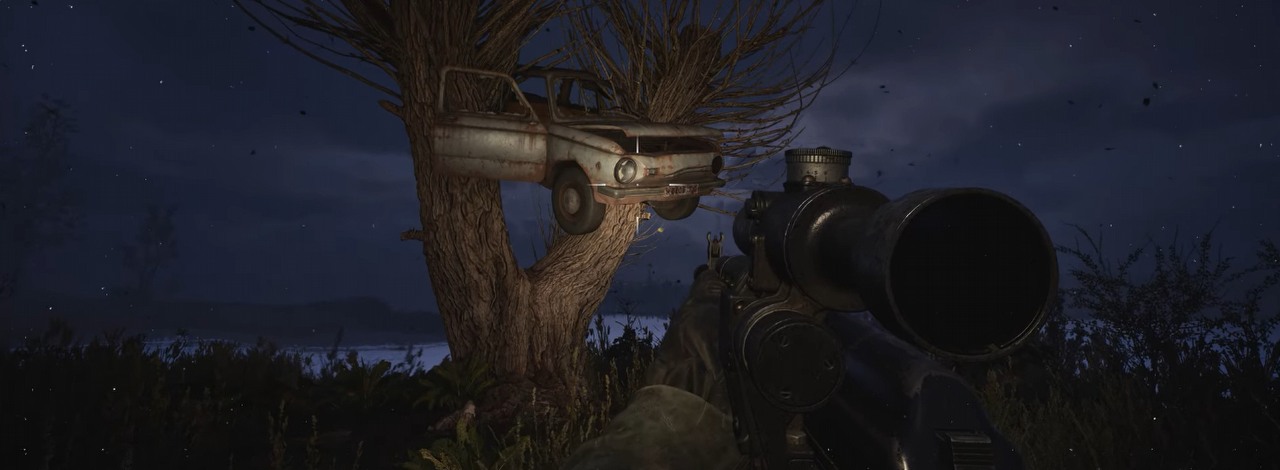 Do Zony w Stalkerze 2 trafił też Harry Potter, a wy również możecie paść ofiarą Bijącej Wierzby, źródło grafiki: GSC Game World.