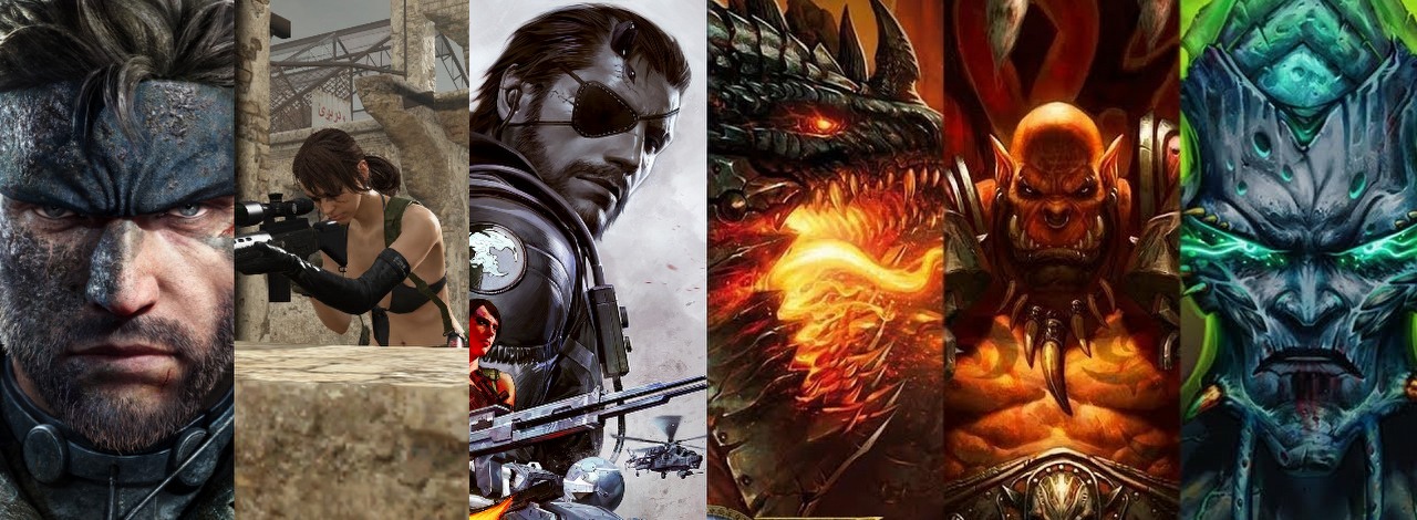 WoW zrewolucjonizował gatunek MMO także czerpiąc z Metal Gear Solid. Bez gry Hideo Kojimy, dzieło Blizzarda mogło być trudniejsze, źródło grafiki: Konami; Blizzard.