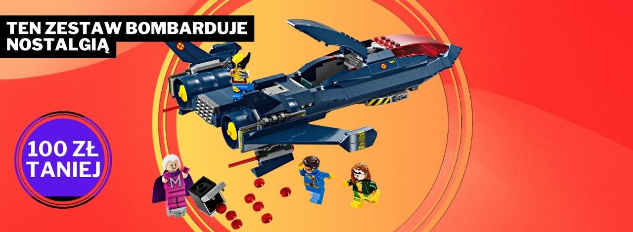 Takimi cenami zdobywa się serce fanów Marvela. Odrzutowiec X-Menów z X-Men ’97 przypomniał mi o jednym z ulubionych seriali, źródło grafiki: LEGO; materiały promocyjne.