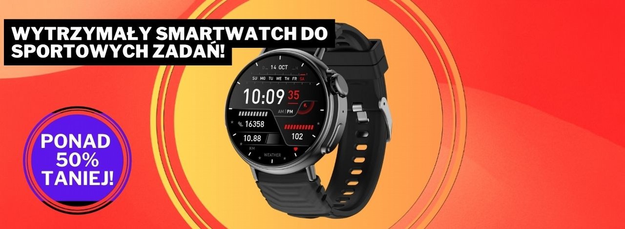 Znakomity smartwatch na Amazonie w ultraniskiej cenie! Ten zegarek pozwoli Ci lepiej zaplanować aktywny dzień, źródło grafiki: AMZSA.