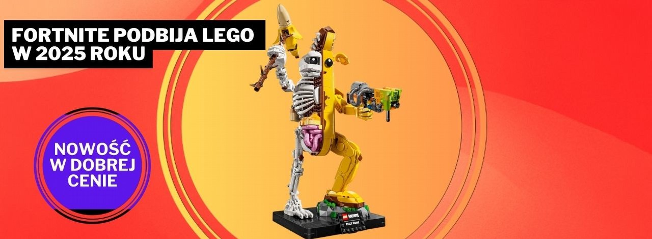 LEGO w 2025 ma niesamowity model dla wszystkich fanów Fortnite'a. Skórkokościec to kolekcjonerska figurka, która może być ozdobą biurka, źródło grafiki: LEGO.