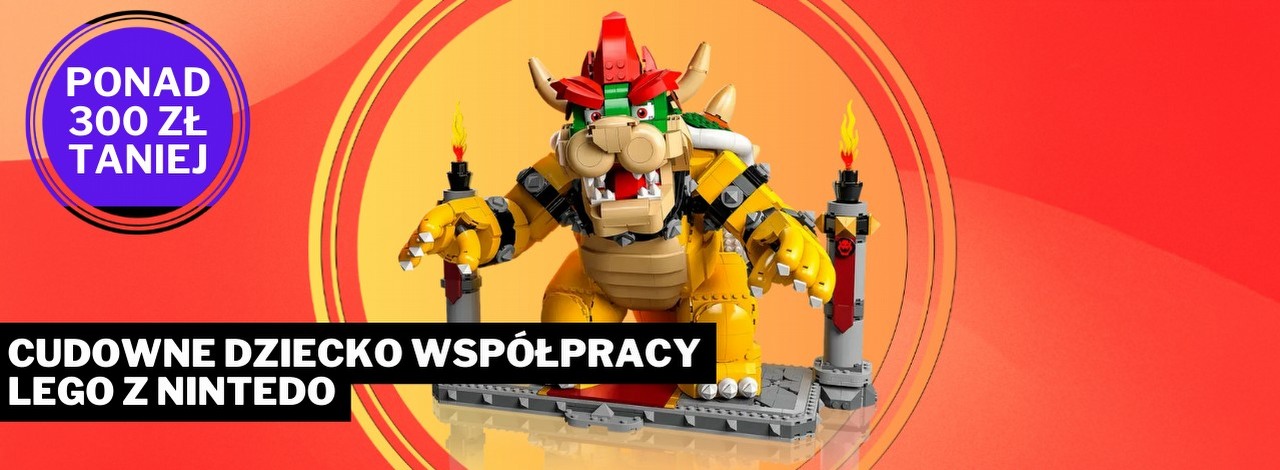 LEGO pobiło samego siebie tym modelem wroga Mario. Jako fan gier na Nintendo Switcha jestem zachwycony, źródło grafiki: LEGO; materiały promocyjne.