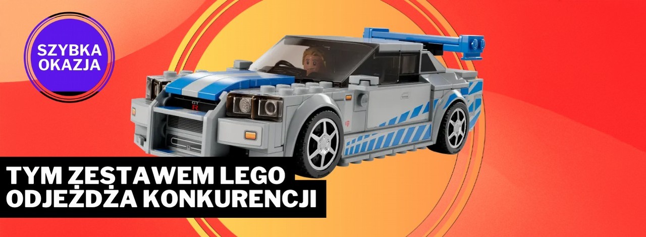 Jako jedenastolatek pokochałem Szybkich i wściekłych. LEGO znalazło odpowiedź na tę moją miłość i kusi mnie zestawem z samochodem marki Nissan, źródło grafiki: LEGO; materiały promocyjne.
