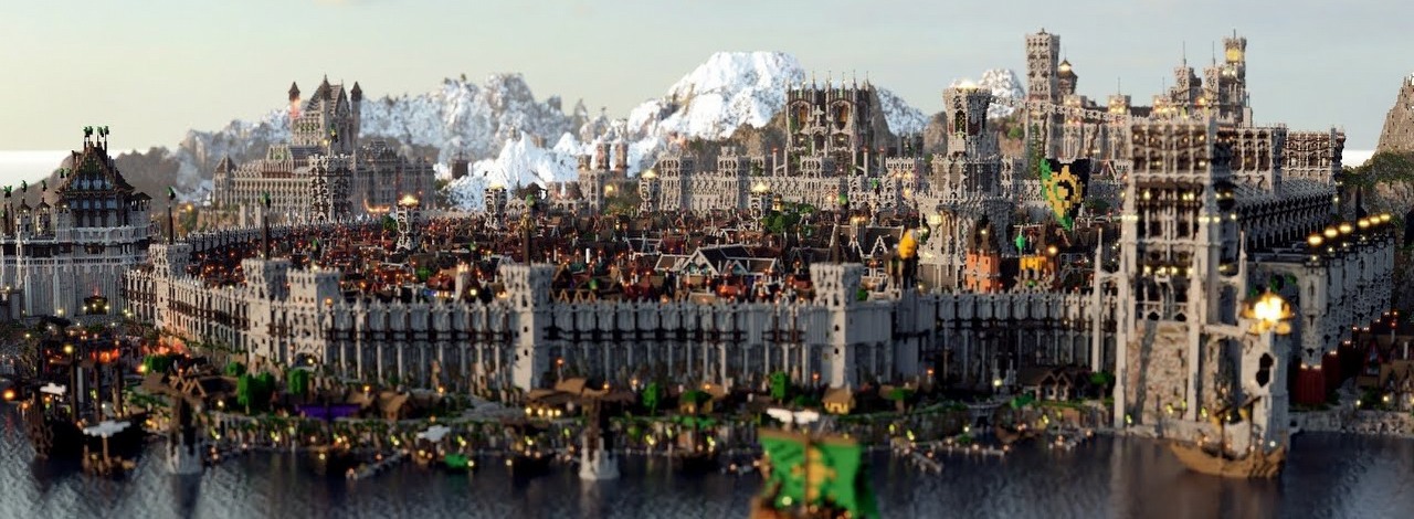 Gracz spędził 13 lat zabudowując mapę w Minecrafcie. Teraz pokazał królestwo będące efektem jego długiej pracy, źródło grafiki: Minecraft, Linard.